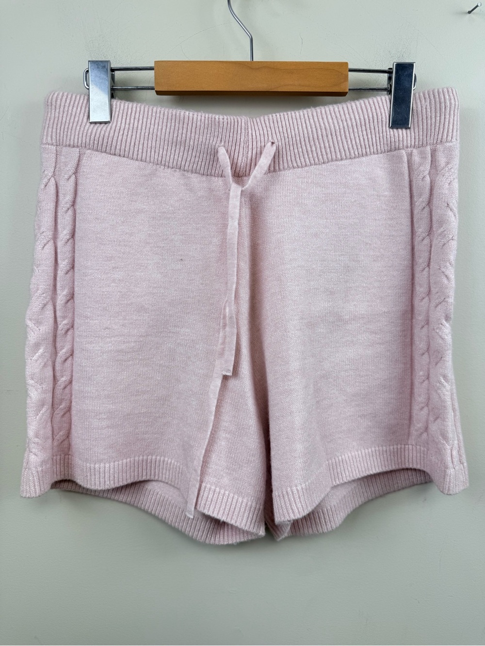 Banana republic pink knit drawstring shorts